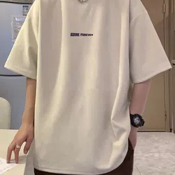 Mast & Harbour Men Printed Round Neck Drop-Shoulder Sleeves Oversize T-shirt-picture-43