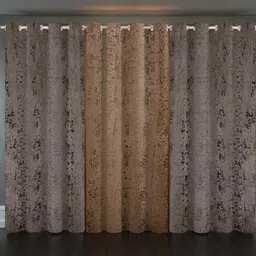IVAZA Grey Black Out Door Curtain - Set of 3-35
