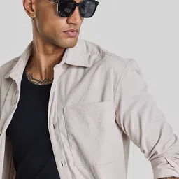 Snitch Men Smart Relaxed Fit Textured Casual Shirt-picture-3