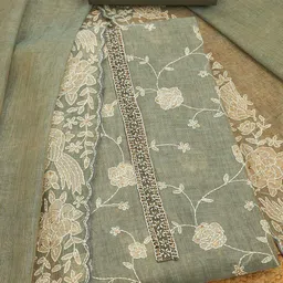 Soch Embroidered Linen Unstitched Dress Material-image-93