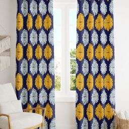 POORAK Blue & Yellow 2 Pieces Ethnic Motifs Printed Sheer Door Curtain-image-38