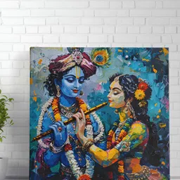 SAF Blue & Yellow 1 Piece Canvas Other Wall Paintings-image-66