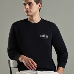Tommy Hilfiger Europe Round Neck Pure Cotton Pullover Sweatshirt-picture-45