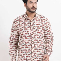 Kartikeya Jaipur Men Classic Slim Fit Opaque Printed Casual Shirt-image-79