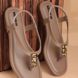 Killer Women Striped T-Strap Flats-picture-42