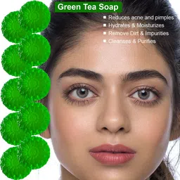 GROOVY Set Of 10 Green Tea Bathing Bar - 100 g Each-13