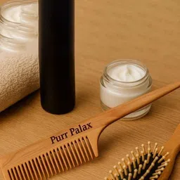PURRPALAX Neem Tail Handle Comb Brown-21