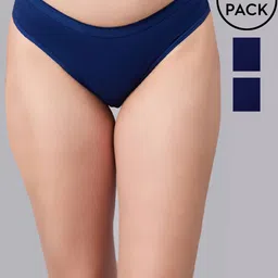 SIMOH Women Pack Of 3 Mid-Rise Basic Briefs - MB2115_Blue_Blue_Blue-image-35