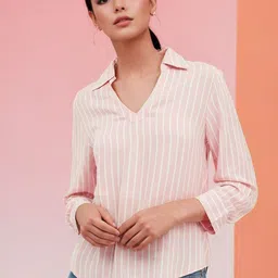 Stylecast X Slyck Striped Shirt Style Top-picture-50