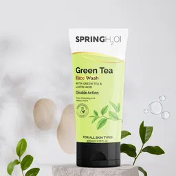 Spring H2O Set Of 2 Green Tea Face Wash With Lactic Acid - 100 ml Each image 4