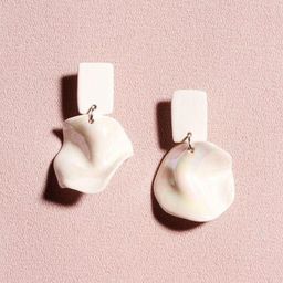 VMA PLAY FASHION Gold Plated Contemporary Drop Earrings-image-86