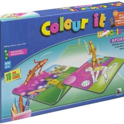 Colour it Wipe it ( SPORTS ) for Kids to Colour Different Sports Sheets and Reuse it ( PRE SCHOOL EDUCATIONAL )-image-47