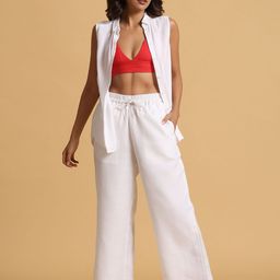 trueBrowns Women Classic Straight Fit Trousers-image-73
