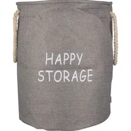 HOKIPO Grey & White Printed Foldable Laundry Bags-10