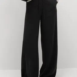 Marks & Spencer Women High-Rise Loose Fit Wide Leg Trousers-image-31