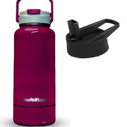 MELBIFY Maroon Thermosteel Hot & Cold Insulated Sport Flask & Dual Lid Water Bottle 1000L-image-56