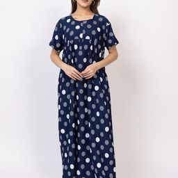 TRUDO Women Pure Cotton Maxi Nightdress-image-18