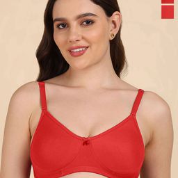 DressBerry Pack of 2 Cotton Full Coverage Non-wired T-shirt Bra with Side-Panel & Concealer-picture-52