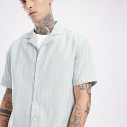 glitchez Oversized Vertical Striped Shirt-picture-19