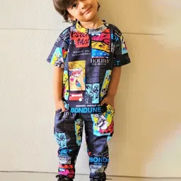 HEERALI FASHION Kids Printed T shirt & Joggers-picture-57