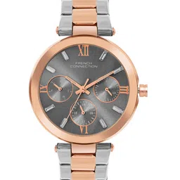 French Connection Women Dial & Stainless Steel Bracelet Style Straps Analogue Multi Function Watch-41