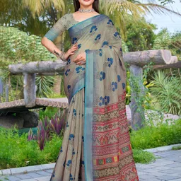 Mitera Pure Cotton Saree-image-61