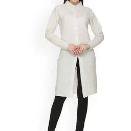MONTREX Women Self-Design Single-Breasted Winter Overcoat-17