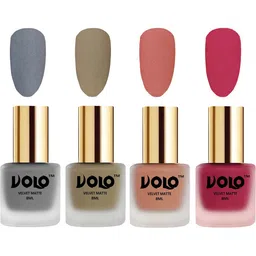 VOLO Set Of 4 Velvet Matte Nail Polish-8 ml Each Shade -20 -37 -38 -43-image-53