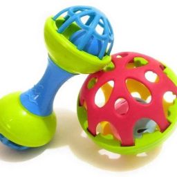 2 Pcs Rattle Set Toys for New Born, Babies and Infants of Age 1-3-6-9-12 Months Rattle-16