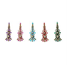 Comet Busters Set of 3 Handcrafted Reusable Traditional Designer Bindis - 001 image 3