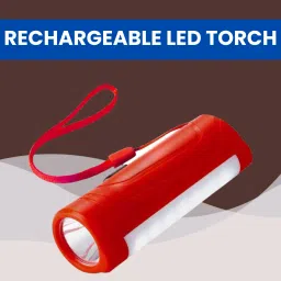 USB Rechargeable LED (Torch Light) with COBB Light and Long Life BatteryE71 Torch-14