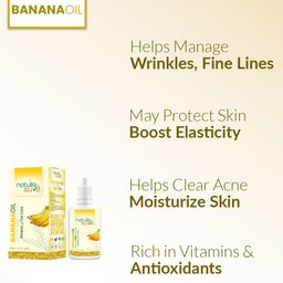 Nature Sure Set of 3 Banana Massage Oil For Wrinkles & Fine Lines - 30 ml Each image 3