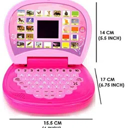 yakki Educational Learning Kids Laptop With LED Display & Music (Multicolor) image 2
