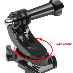 TECHYSPOT 360 Degree Rotatable J-Hook Buckle Base Vertical Surface Mount Adapter, 2 Screw Monopod Kit image 2