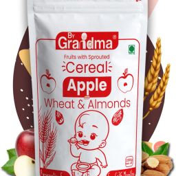 Baby Food Sprouted Wheat and Apple with Almonds For (6-36Months) Cereal-image-20