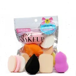 Make Up Sponge Beauty Blender Puff- Set of 6 (Random Colors)-28