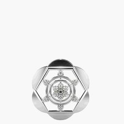 VALANOVA Women Sterling Silver Plated Diamond Pendant-image-48