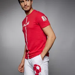 Celio Men Red FIFA WC'22 Printed Cotton T-shirt-picture-15