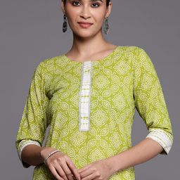 Libas Women Bandhani Printed Gotta Patti Kurta-image-65