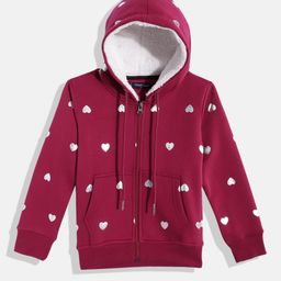 White Snow Girls Printed Hooded Sweatshirt-picture-17