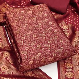 MANVAA Embellished Unstitched Dress Material-image-91