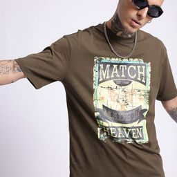 glitchez Edgy Touch Graphic Printed Relaxed Fit T-shirt-image-20