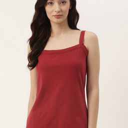 BRINNS Women Maroon Solid Camisoles-picture-13