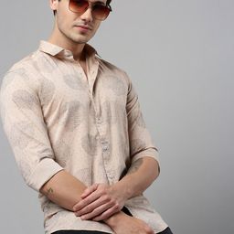 SHOWOFF Comfort Geometric Printed Cotton Casual Shirt-image-16