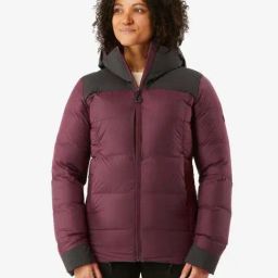 Forclaz by Decathlon Maroon Plain Down Jacket-image-65