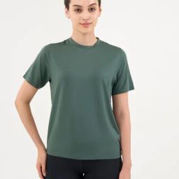 Dcyphr Deep Emerald Plain Sports T-Shirt-image-81