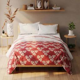 Bianca Romelio Burgundy 152 TC Micro Fabric Double Comforter-image-10