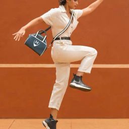 Hidesign Blue Solid Small Handbag-image-66