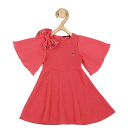 Allen Solly Junior Red Solid Frock-image-64