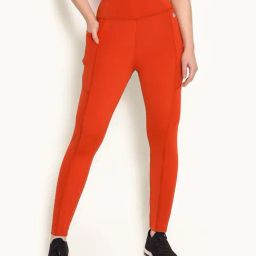 Clovia Orange Active Tights-image-15